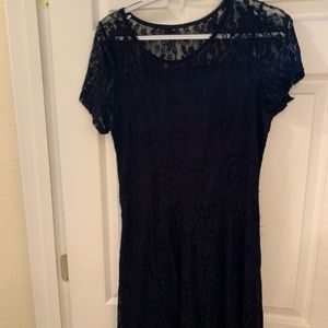 Black lace dress